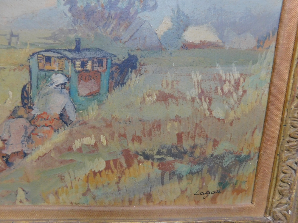 Celso Lagar Arroyo, óleo sobre tabla