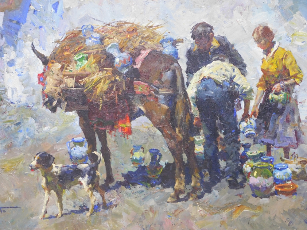 Óleo sobre tela, Josep Serrasanta, siglo XX