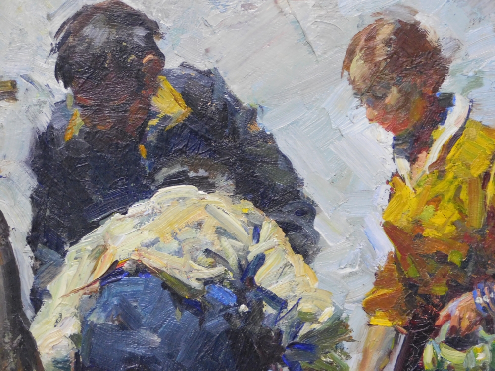 Óleo sobre tela, Josep Serrasanta, siglo XX
