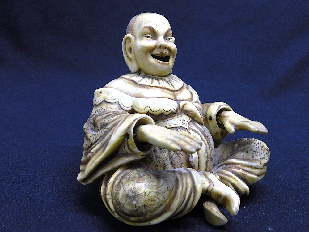 Escultura de Buda en porcelana, Ernst Bohne Söhne