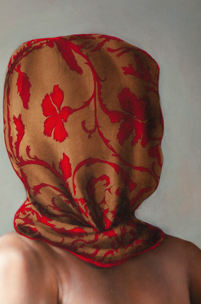 Pintura contemporánea pan de oro desnudo, Jesús Herrera Martínez