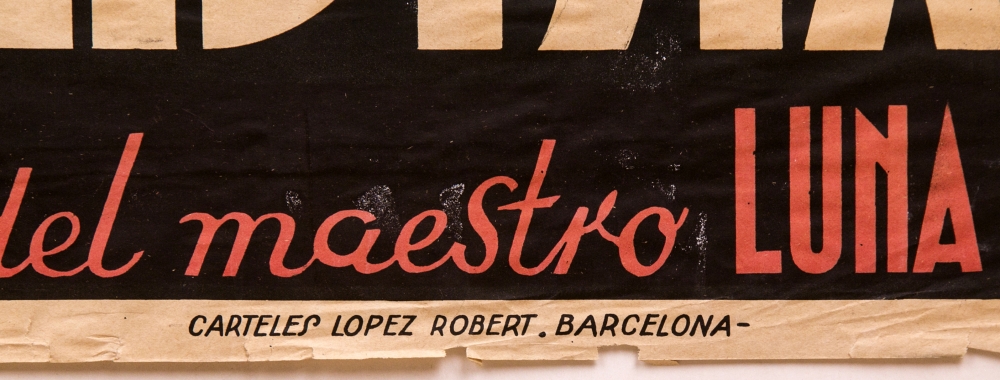 El último contrabandista : Miguelón, Miguel Fleta, cartel original, 1933