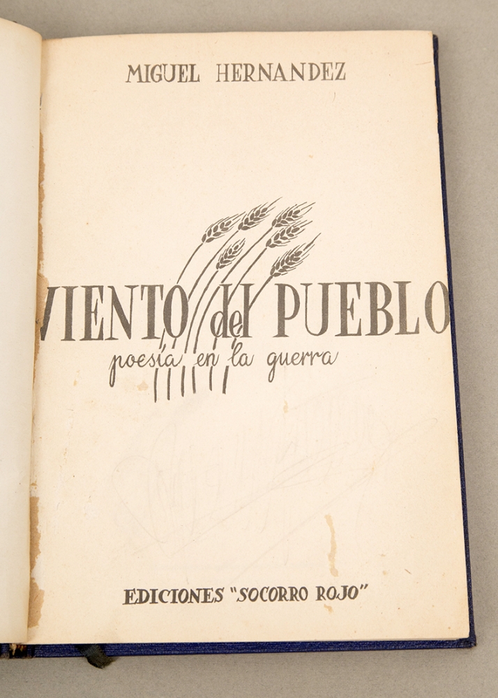 Miguel Hernández, Viento del Pueblo, 1937, 1ª edición