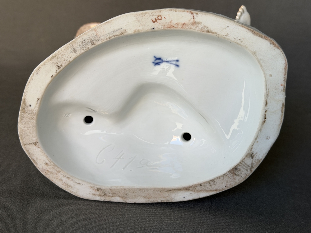 Meissen, grupo de pastores, Michel Victor Acier, porcelana, ca. 1860–1890
