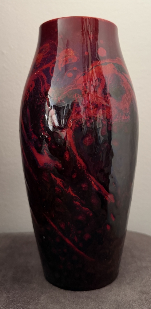Royal Doulton Sung ware flambé vase, England, c.1920-1930, época Charles Noke