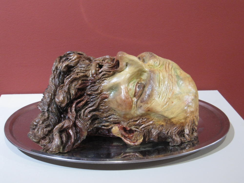 Francis Arrendo, escultura religiosa, San Juan Bautista, 2019
