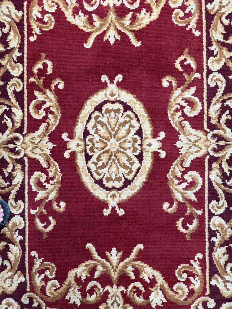 Alfombra española de lana anudada a mano, posible Real Fábrica de Tapices, 1950 aprox. 