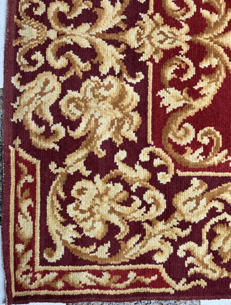 Alfombra española de lana anudada a mano, posible Real Fábrica de Tapices, 1950 aprox. 