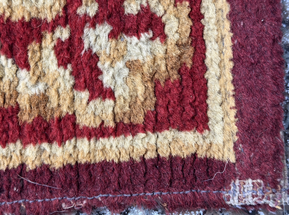 Alfombra española de lana anudada a mano, posible Real Fábrica de Tapices, 1950 aprox. 
