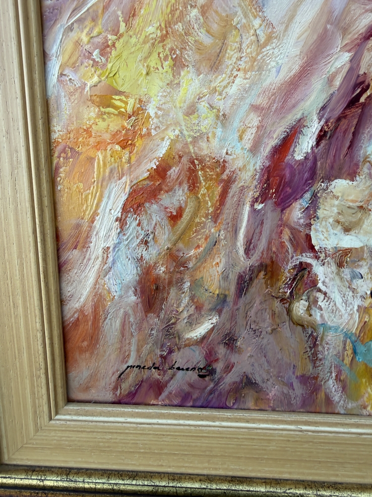 José Antonio Pineda Bueno, “Posado”, óleo sobre lienzo, figura femenina