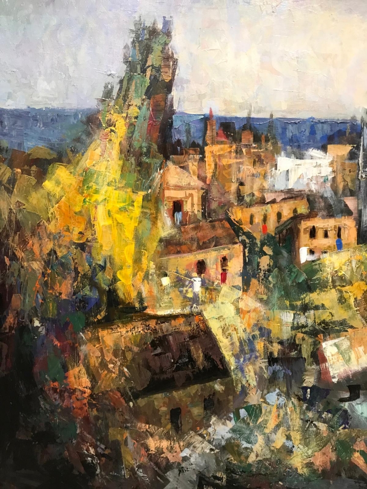 ”Paisaje Costero Andaluz”, escuela española, años 80-90 del siglo XX