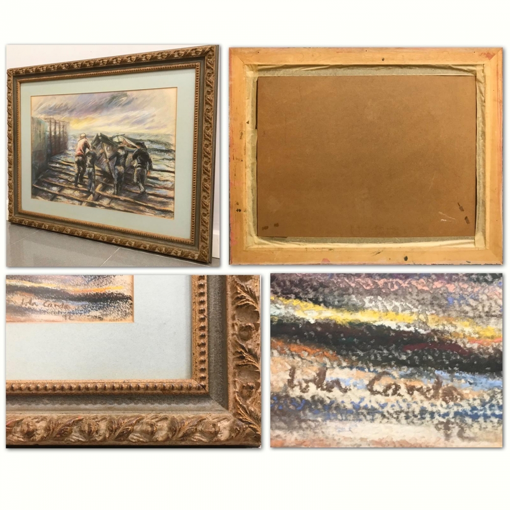 ”Pescadores en el Embarcadero”, Lola Cardós, 1992