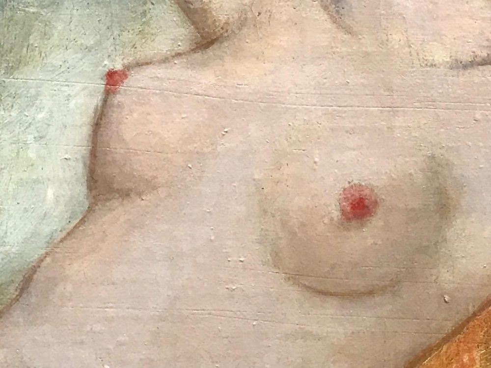 “Nymphe Endormie dans les Nuées”, seguidor de Jean Jacques Henner, finales del siglo XIX o principios del siglo XX