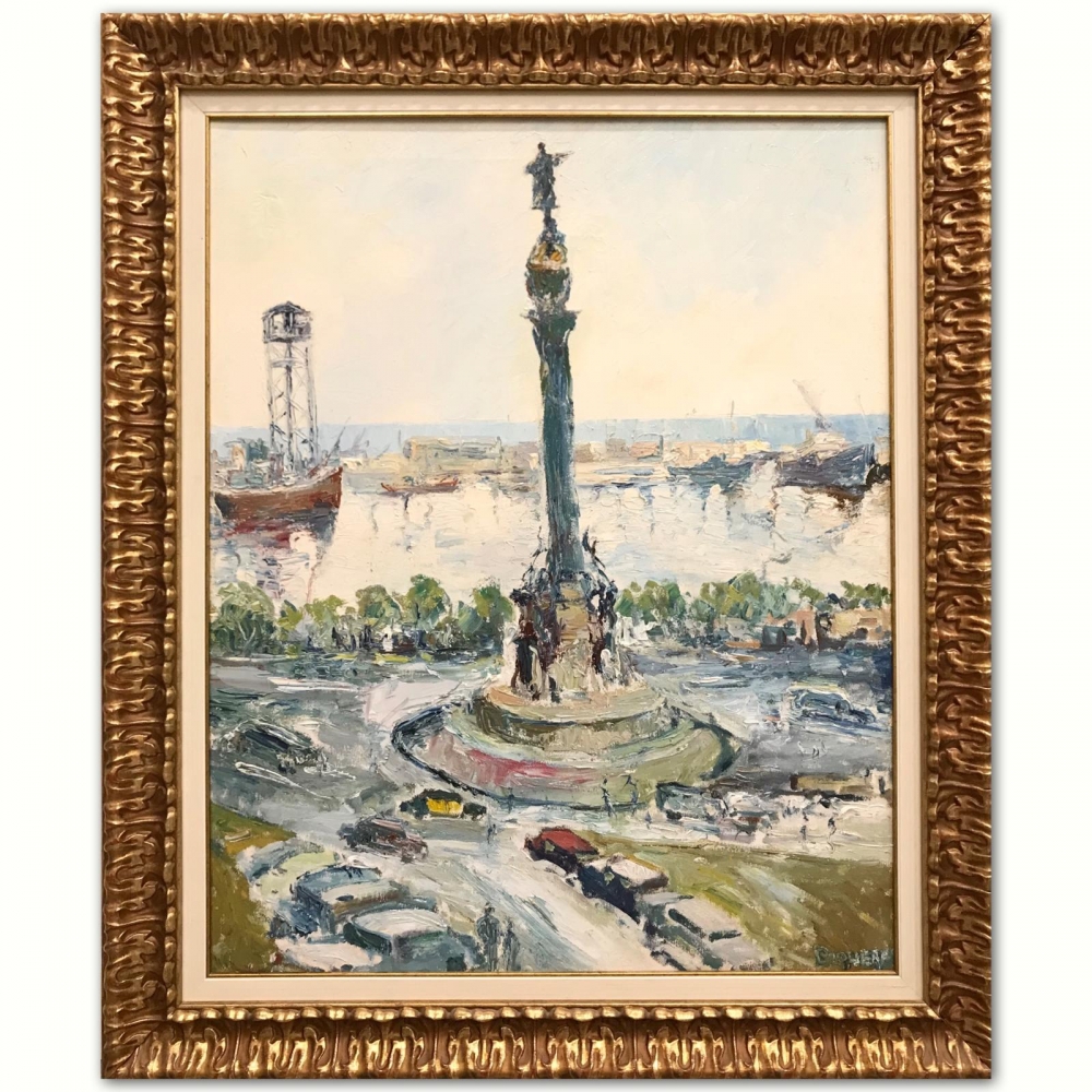 “Monumento a Colón y Puerto de Barcelona”, Boquera, segunda mitad del siglo XX