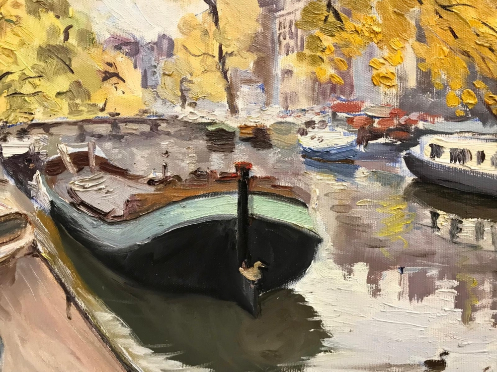 “Vista de Canal Parisino”, Enric Trapero Ballestero, 1970