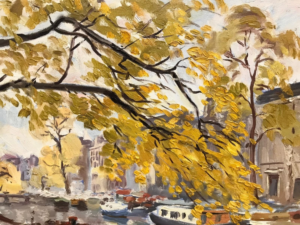 “Vista de Canal Parisino”, Enric Trapero Ballestero, 1970