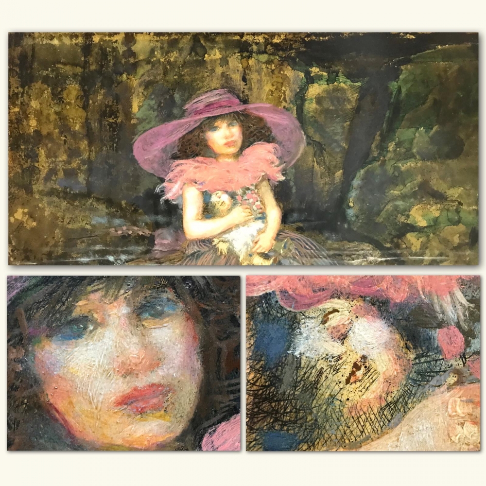 “Muchacha con Muñeca”, Juan Rodríguez Borobio (1936-?), segunda mitad del siglo XX