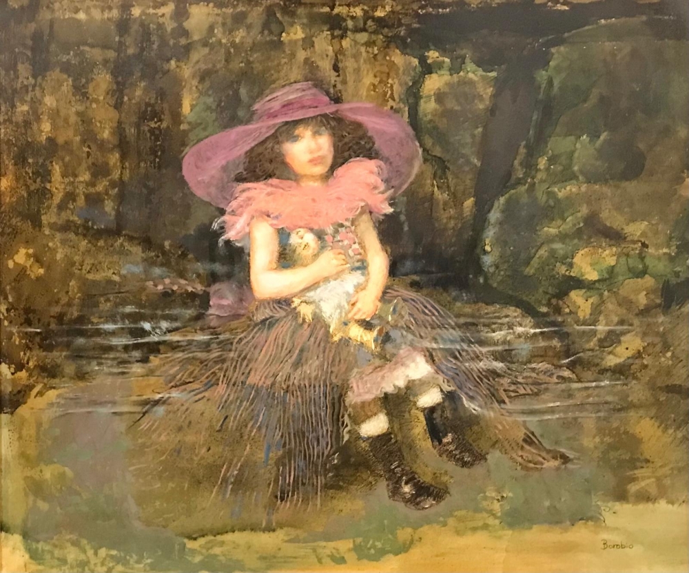 “Muchacha con Muñeca”, Juan Rodríguez Borobio (1936-?), segunda mitad del siglo XX
