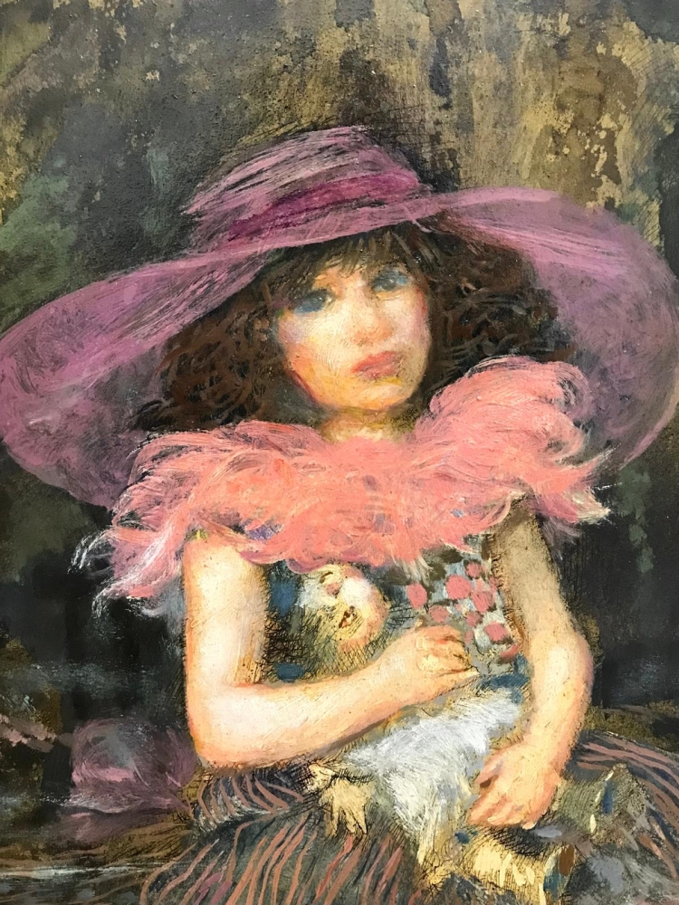 “Muchacha con Muñeca”, Juan Rodríguez Borobio (1936-?), segunda mitad del siglo XX