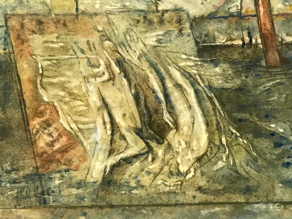 ”Desnudo Femenino en Baño”, Juan Rodríguez Borobio (1936-?), segunda mitad del siglo XX