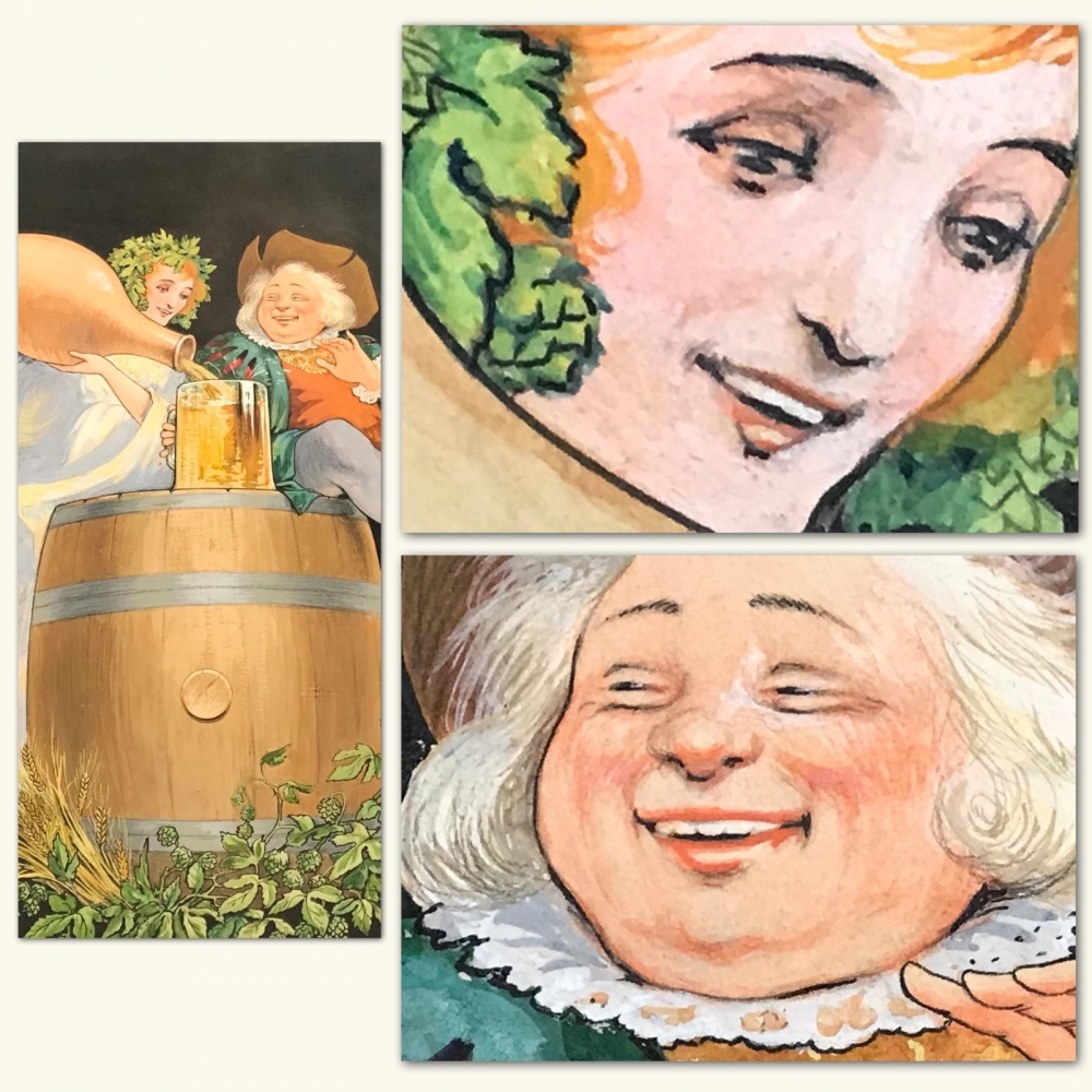 ”Alegoría de la Cerveza - Diseño para Fiesta de la Cerveza”, escuela alemana, siglo XIX