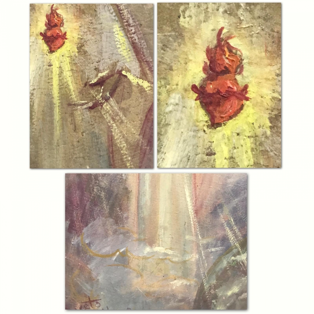 ”Boceto para Cristo del Sagrado Corazón en Gloria”, Juan Gallego Pinazo (ca.1920), 1955