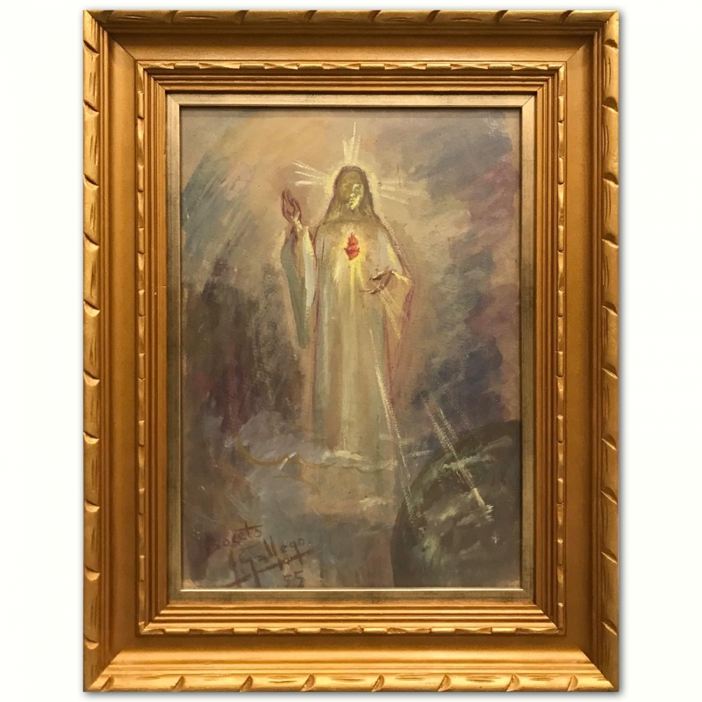”Boceto para Cristo del Sagrado Corazón en Gloria”, Juan Gallego Pinazo (ca.1920), 1955