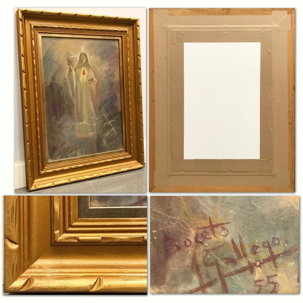 ”Boceto para Cristo del Sagrado Corazón en Gloria”, Juan Gallego Pinazo (ca.1920), 1955