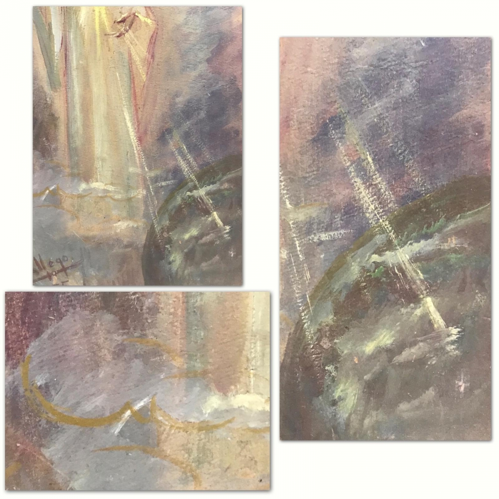 ”Boceto para Cristo del Sagrado Corazón en Gloria”, Juan Gallego Pinazo (ca.1920), 1955