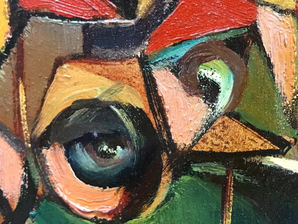 ”Bodegón de las Rosas a Ojos del Buen Cubero”, Juan Gallego Pinazo (ca.1920), 1984