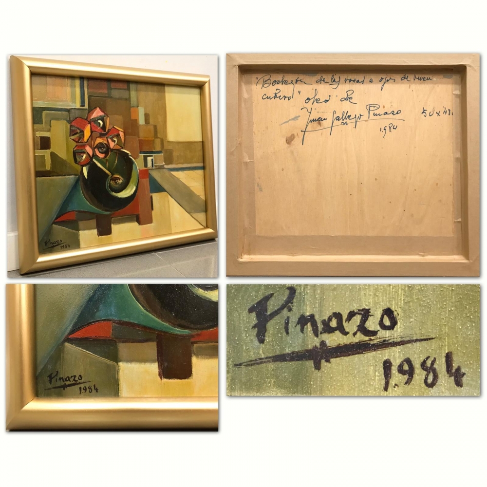 ”Bodegón de las Rosas a Ojos del Buen Cubero”, Juan Gallego Pinazo (ca.1920), 1984