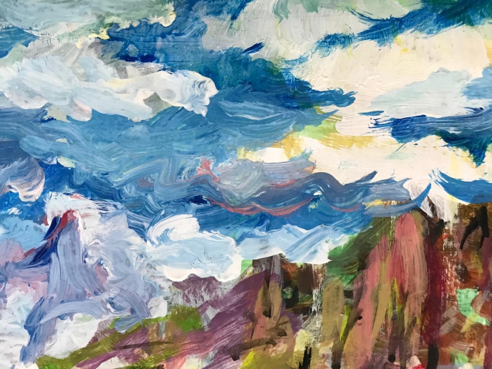 ”Bodegón con Hortalizas y Paisaje Montañoso”, Juan Gallego Pinazo (ca 1920), 2006
