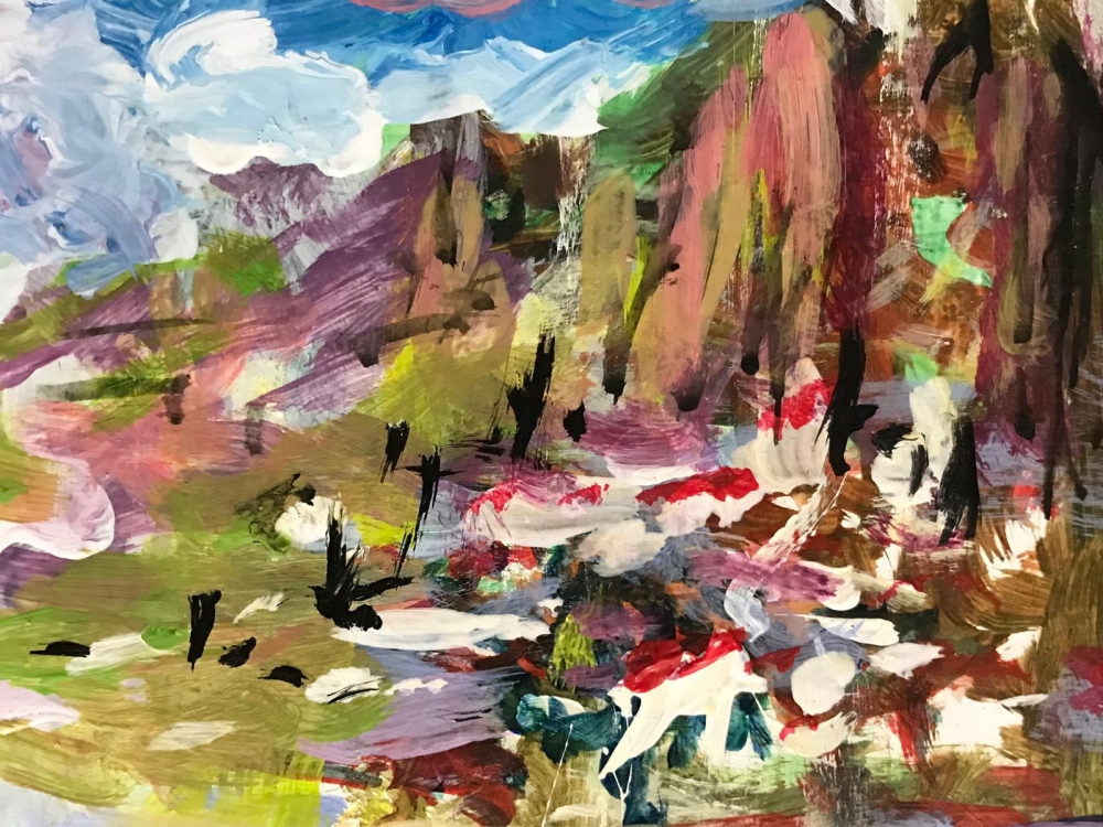 ”Bodegón con Hortalizas y Paisaje Montañoso”, Juan Gallego Pinazo (ca 1920), 2006