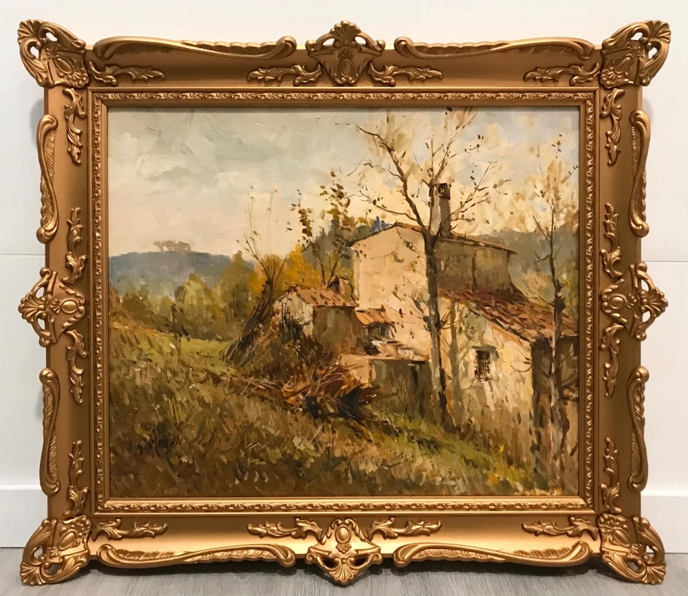 \"Casolari nella Campagna Toscana\", Graziano Marsili (1929-2026), años 70 del siglo XX