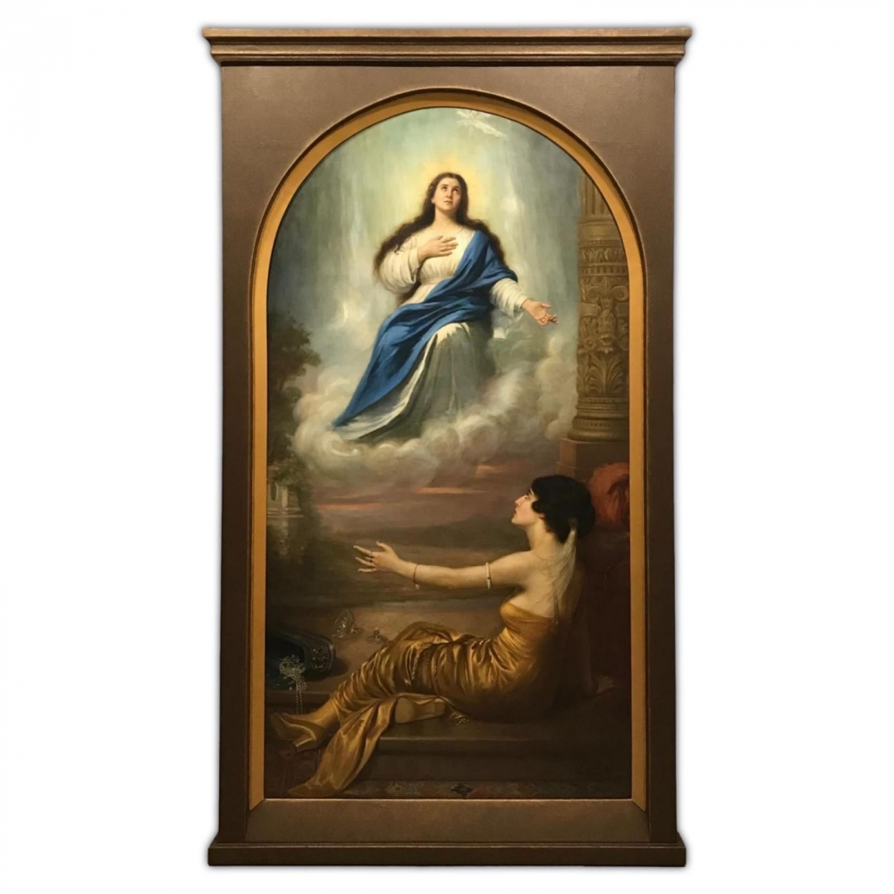 “Aparición de la Virgen”, Emile van de Winckel (1879-1953), 1920
