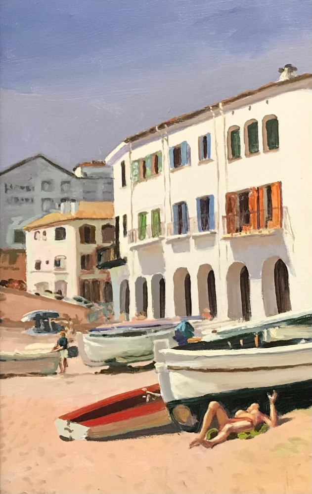 ”Calella de Palafrugell”, Enric Trapero Ballestero, años 60-70 del siglo XX