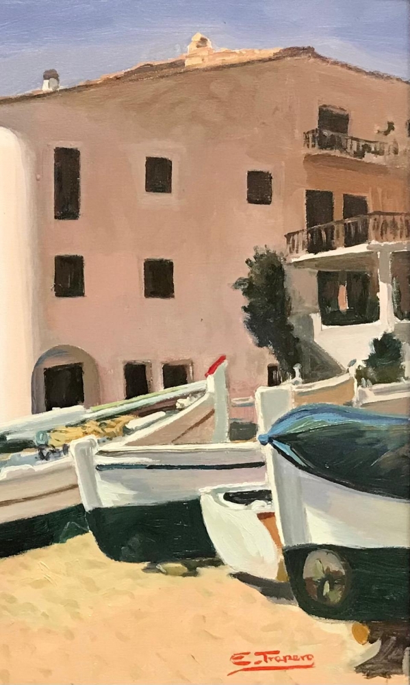 ”Calella de Palafrugell”, Enric Trapero Ballestero, años 60-70 del siglo XX