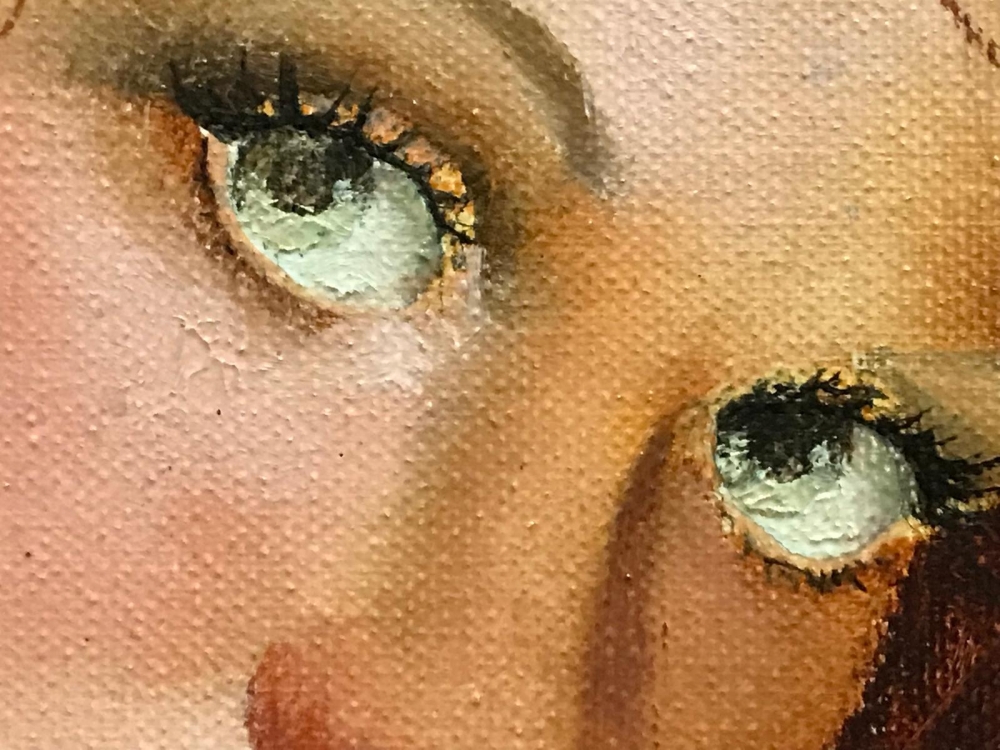 \"Desnudo Femenino entre Velos\", Torres, años 60-70 del siglo XX