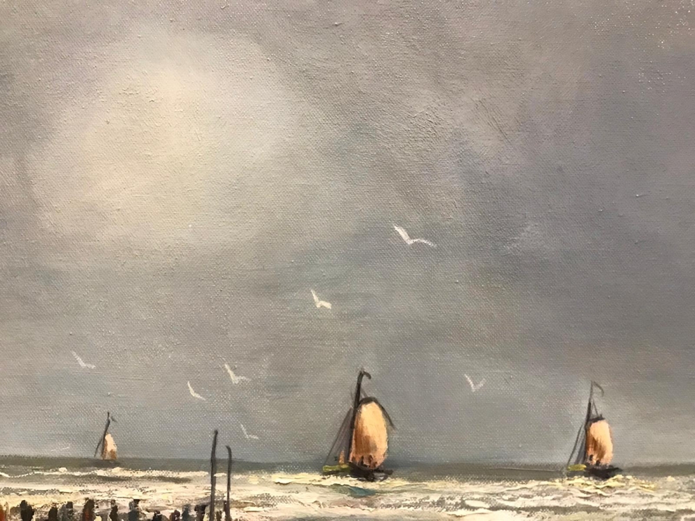 \"Winterse Zee aan de Nederlandse Kust\", Gerrit Marré (1904-1986), años 40-50 del siglo XX