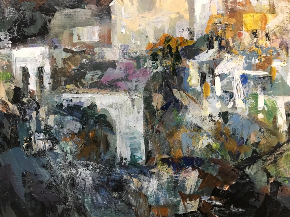 ”Paisaje Andaluz con Valle”, escuela española, años 80-90 del siglo XX