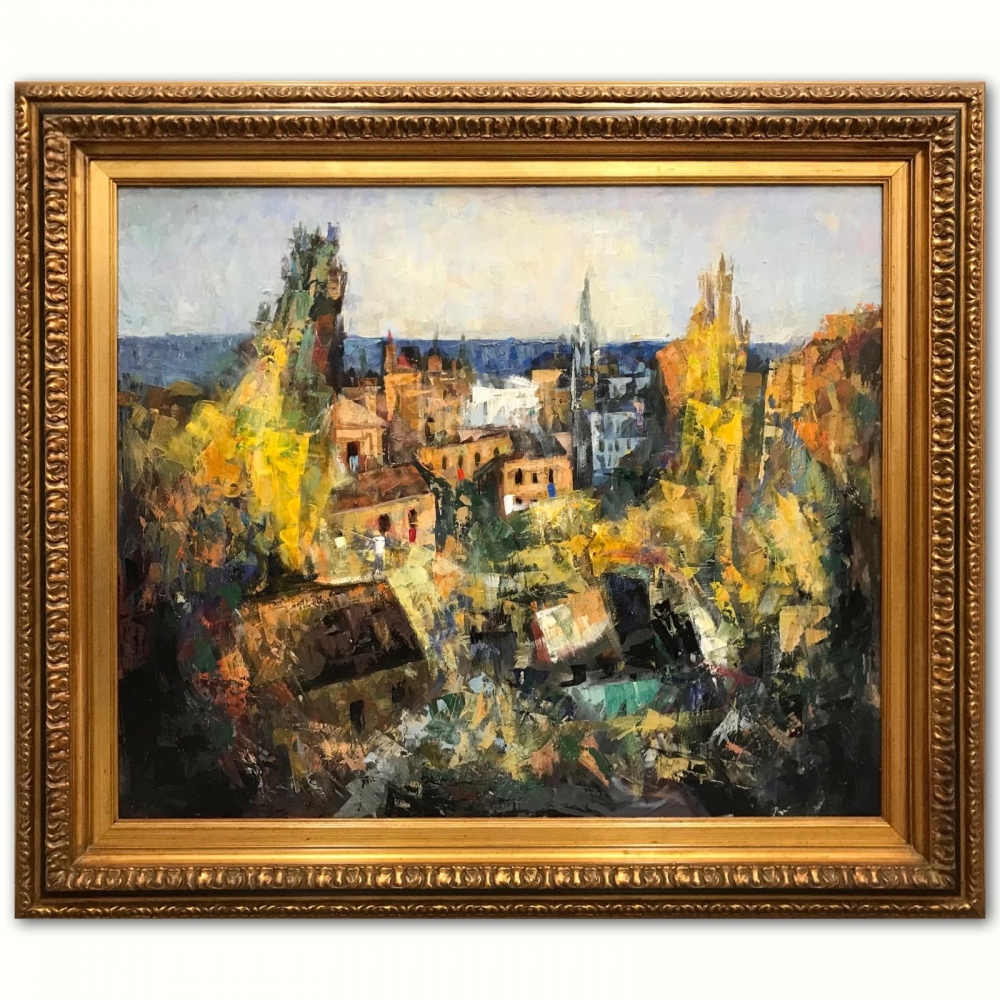”Paisaje Costero Andaluz”, escuela española, años 80-90 del siglo XX