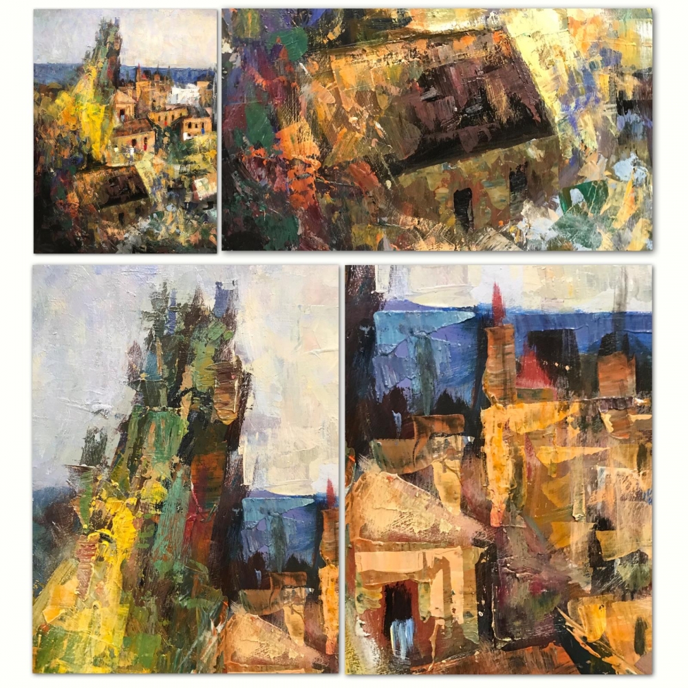 ”Paisaje Costero Andaluz”, escuela española, años 80-90 del siglo XX