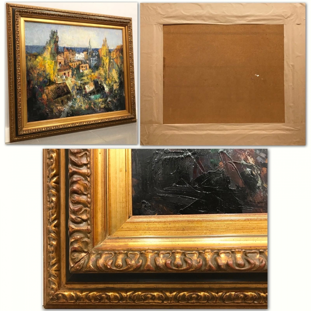 ”Paisaje Costero Andaluz”, escuela española, años 80-90 del siglo XX
