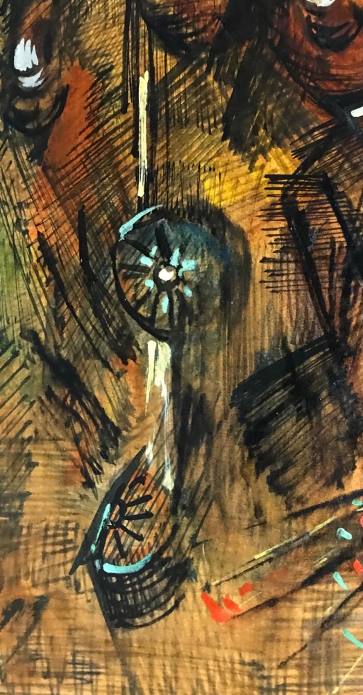 ”Amazona con Caballo”, escuela europea, años 50-60 del siglo XX