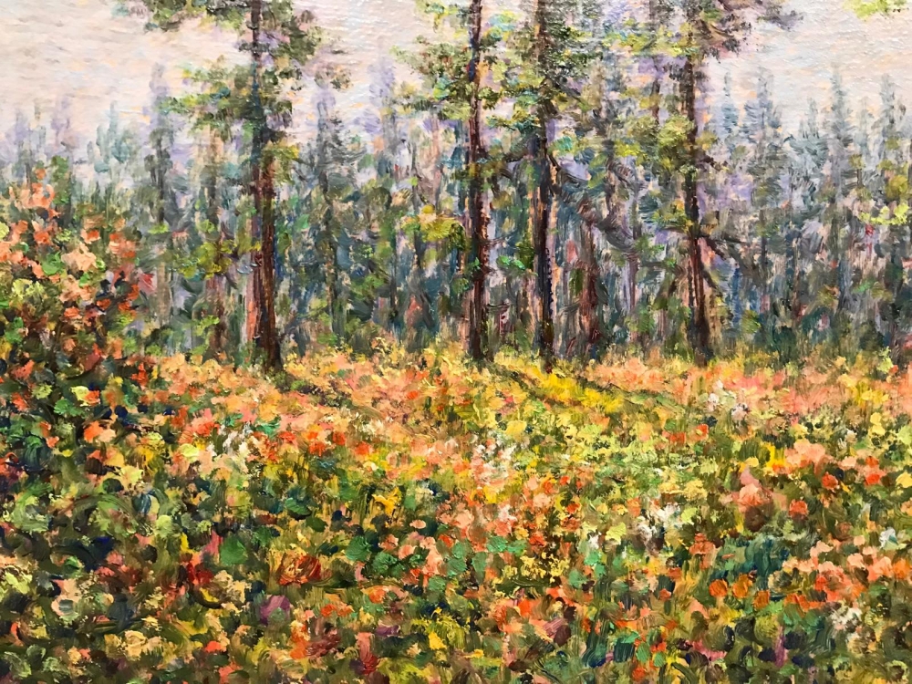 ”Paesaggio di Primavera nel Bosco”, M. Fontana, años 80-90 del siglo XX 