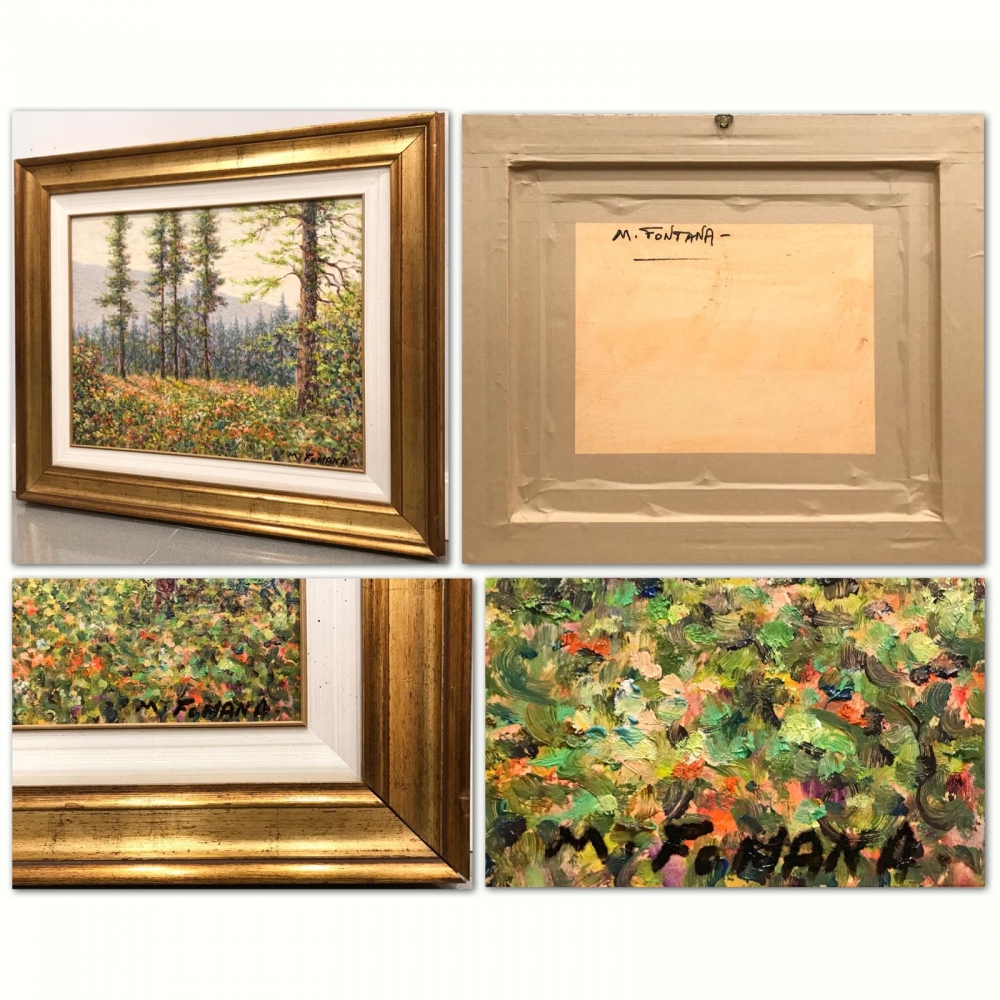 ”Paesaggio di Primavera nel Bosco”, M. Fontana, años 80-90 del siglo XX 
