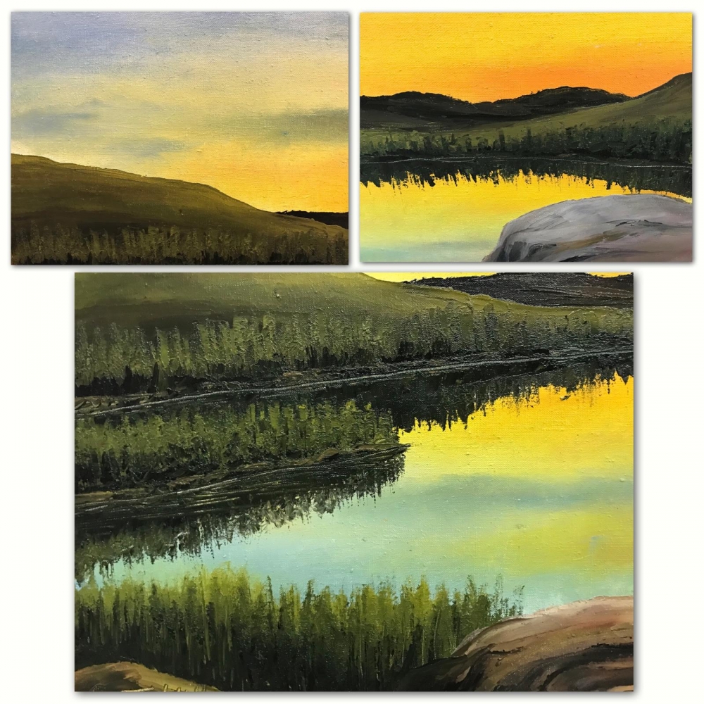 \"Tres Paisajes Finlandeses\", T.Hiltunen y Rauno Viitanen, 1970,1986 y 1987