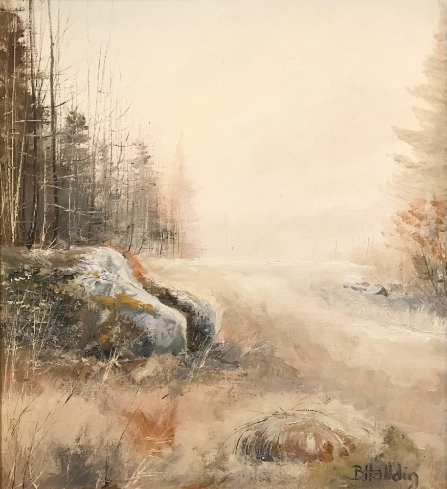 \"Tres Paisajes Suecos\", Bror Oskar Halldin (1925-2010), años 60–70