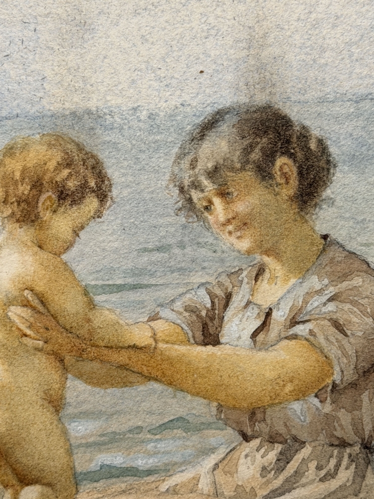 Aurelio Roberti, Italia, acuarela, siglo XIX