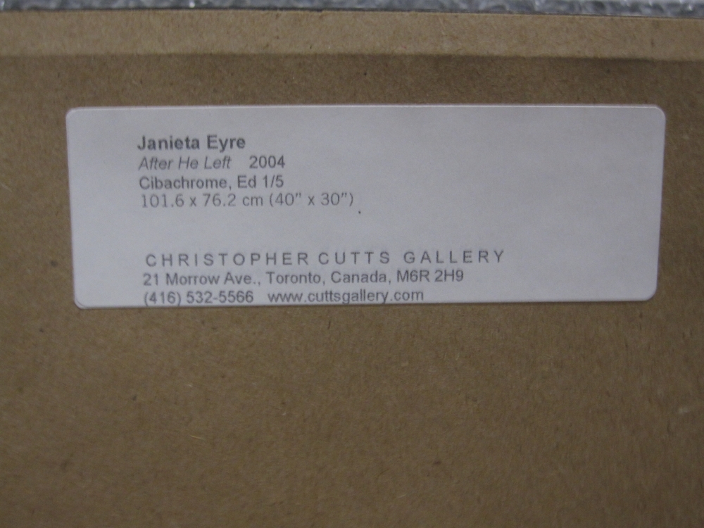 Janieta Eyre, fotografía contemporánea, mujer desnuda embarazada, 2004
